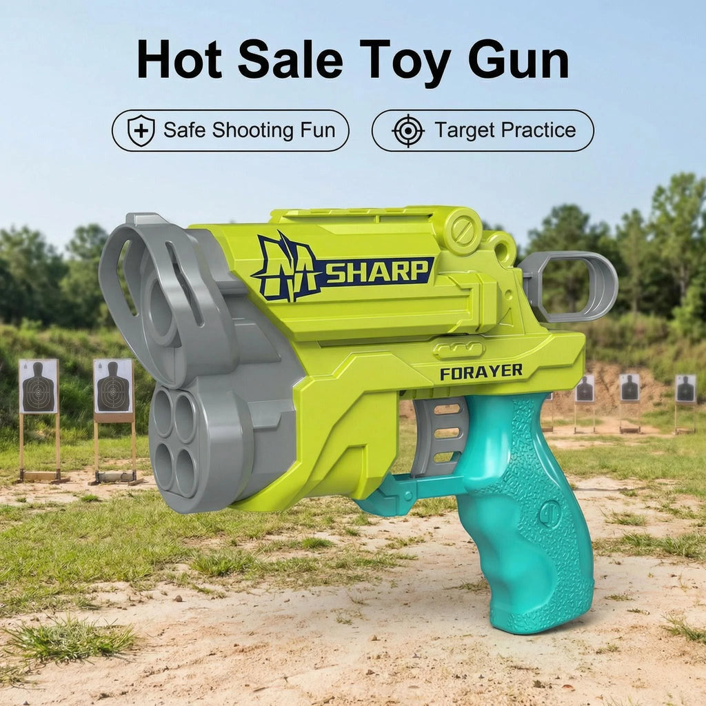 2026. Pistola de juguete lanzadora de balas blandas Mini 8289A con expulsión de casquillos, bláster de balas de espuma Airsoft para exteriores CS para niños