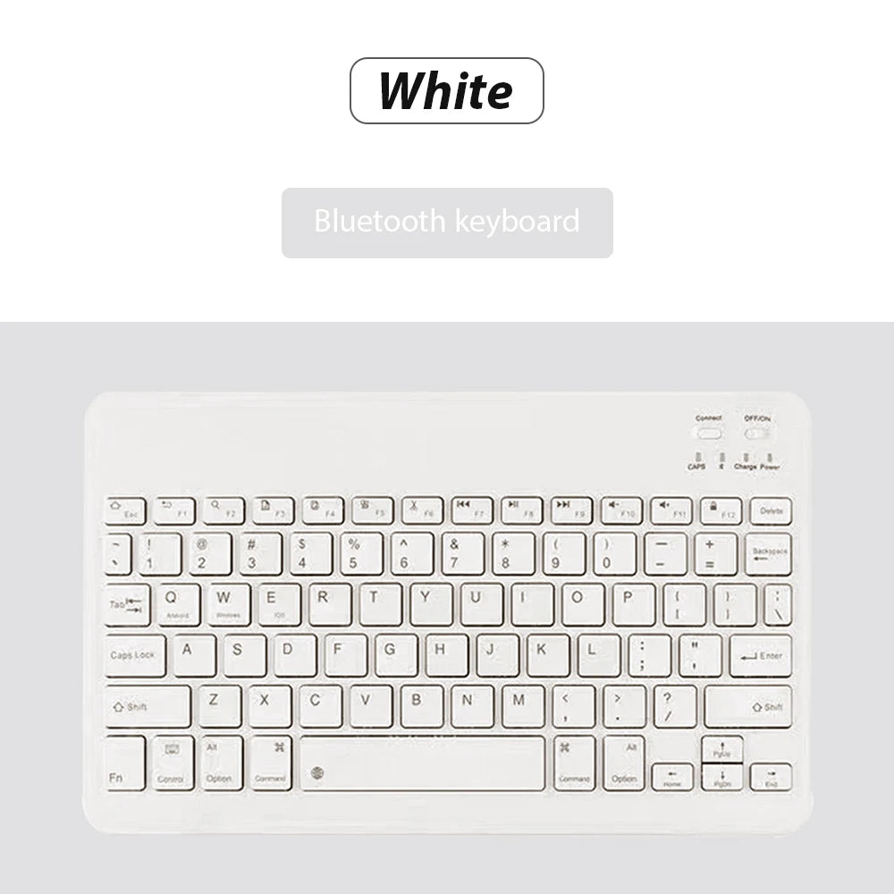 Teclado inalámbrico Bluetooth Universal para teléfono móvil, tableta, teclado y ratón, Mini teclado Bluetooth, accesorios para teclado Ipad