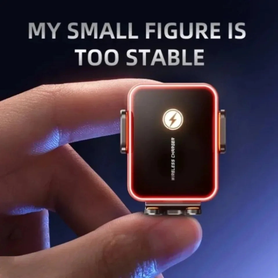 Mini Cargador Inalámbrico para Auto con Sensor Inteligente, Carga Rápida de 15W, Soporte para Teléfono con Ventilación de Aire para iPhone 17 16 15 14 13 12 Samsung
