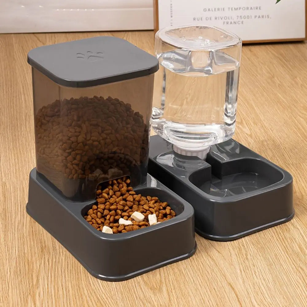 Comedero Automático para Mascotas de 1.2L/1.5L, Dispensador de Agua de Plástico de Gran Capacidad para Perros y Gatos, Juego de Comederos, 3 Colores, 2 Estilos