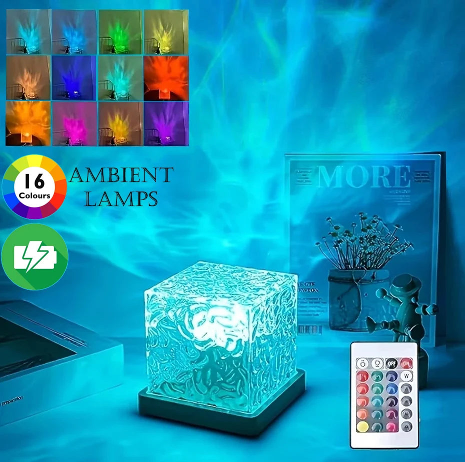 Proyector LED RGB de Olas Aurora con Luz Nocturna