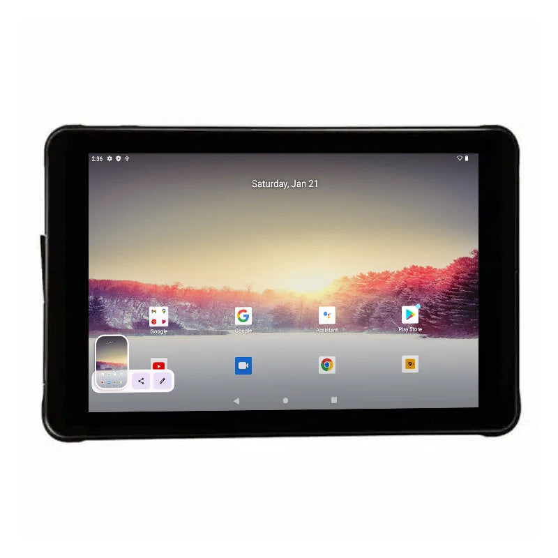 Tablet PC Android 12 de 10.1 Pulgadas con Lápiz Óptico Gratuito, 3GB de RAM, 64GB de ROM, CPU MT8168, WIFI, HD-MI, Resistente al Agua, Caídas y Polvo