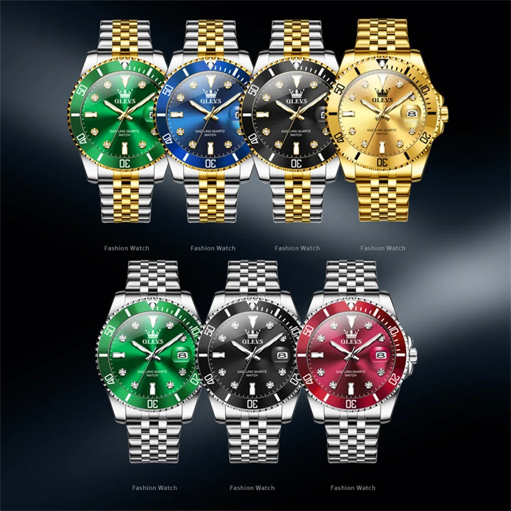 Reloj de Cuarzo de Lujo OLEVS para Hombre con Fecha Luminosa