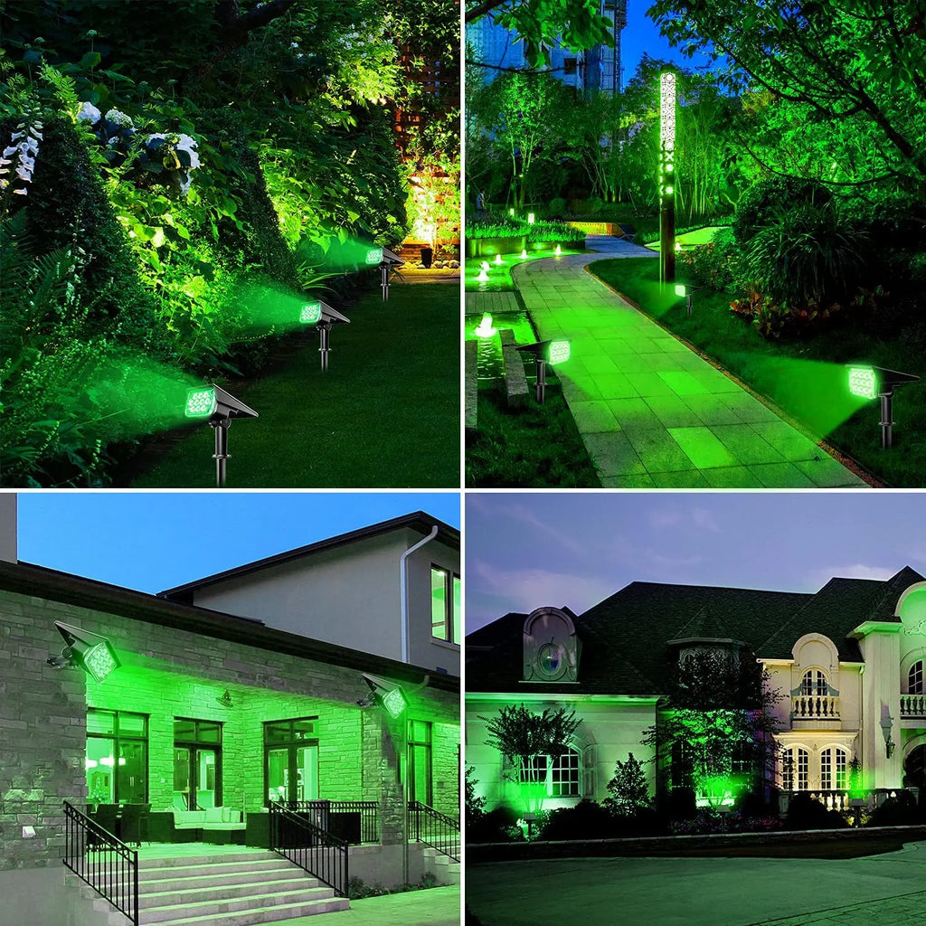 Foco Solar LED para Exteriores, Superbrillante con Temperatura Ajustable IP65