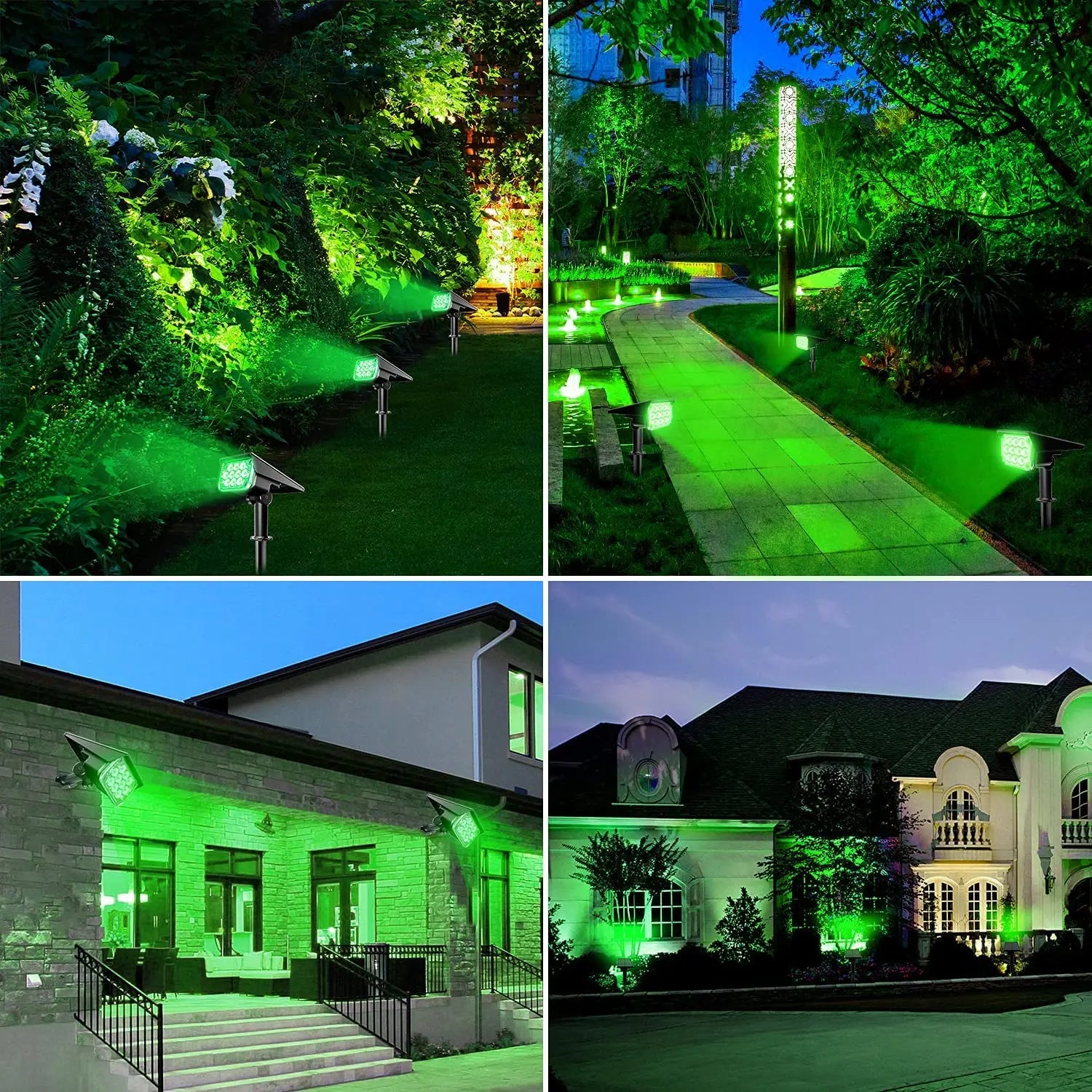 Foco Solar LED para Exteriores, Superbrillante con Temperatura Ajustable IP65