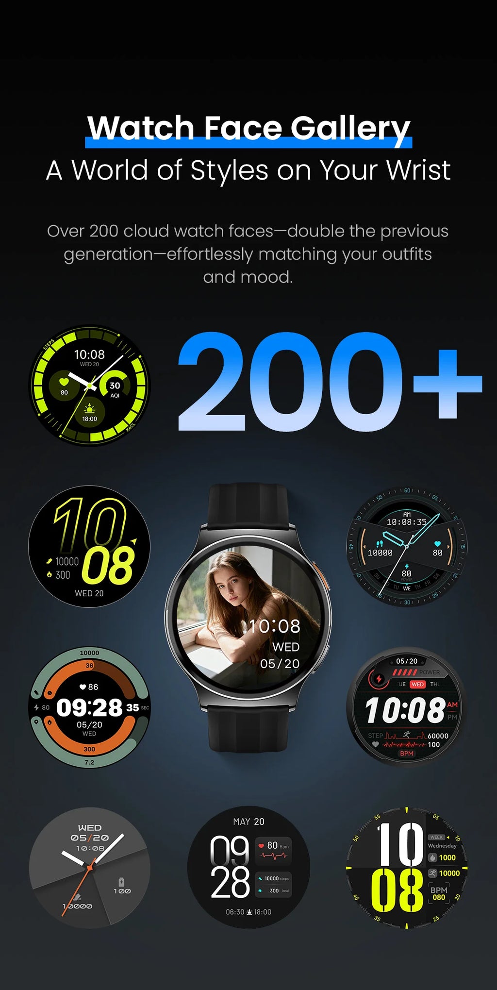 Reloj Inteligente Solar Lite 2 con AMOLED, Modos Deportivos y Llamadas