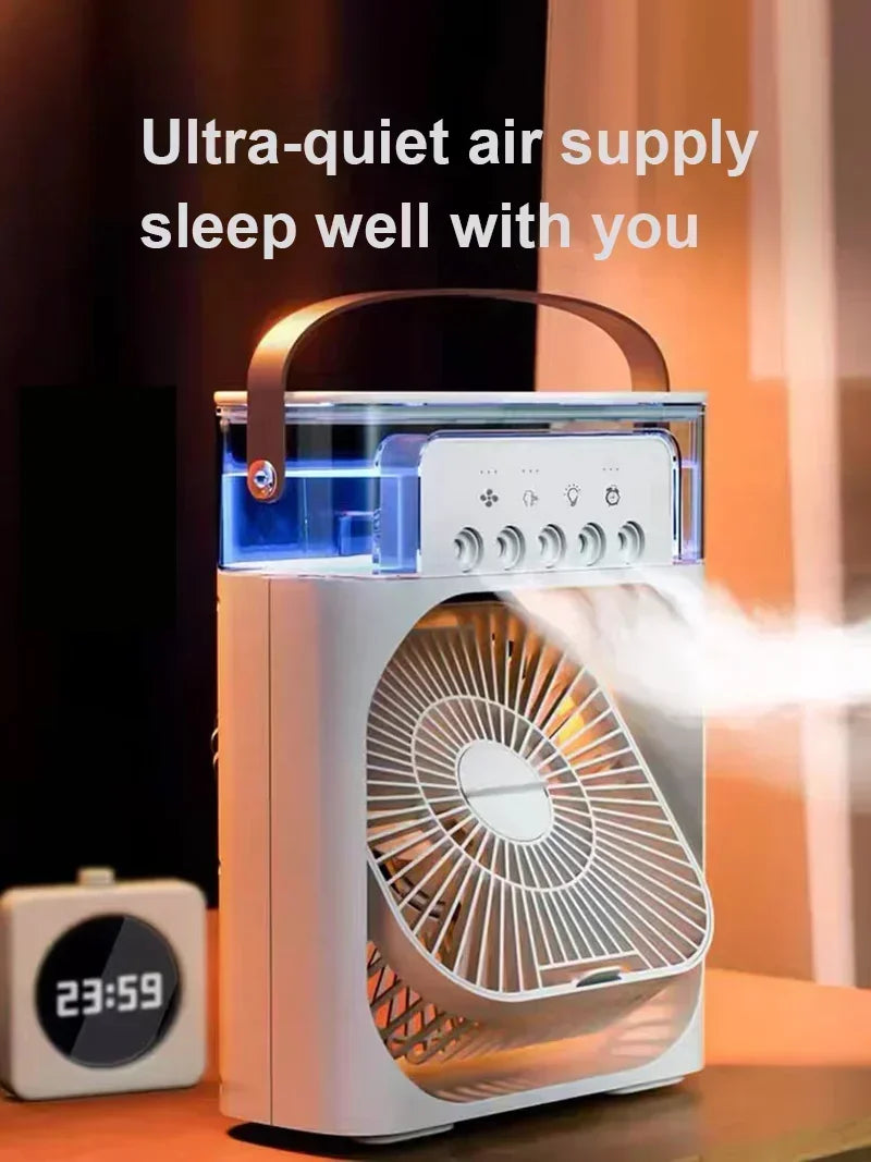 Ventilador Humidificador Portátil con 3 Velocidades