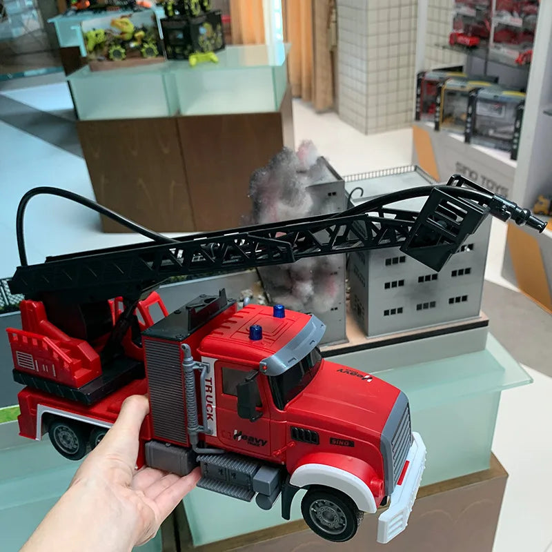 Camión Bomberos RC 1:12 con Luces, Rociador de Agua y Sonidos