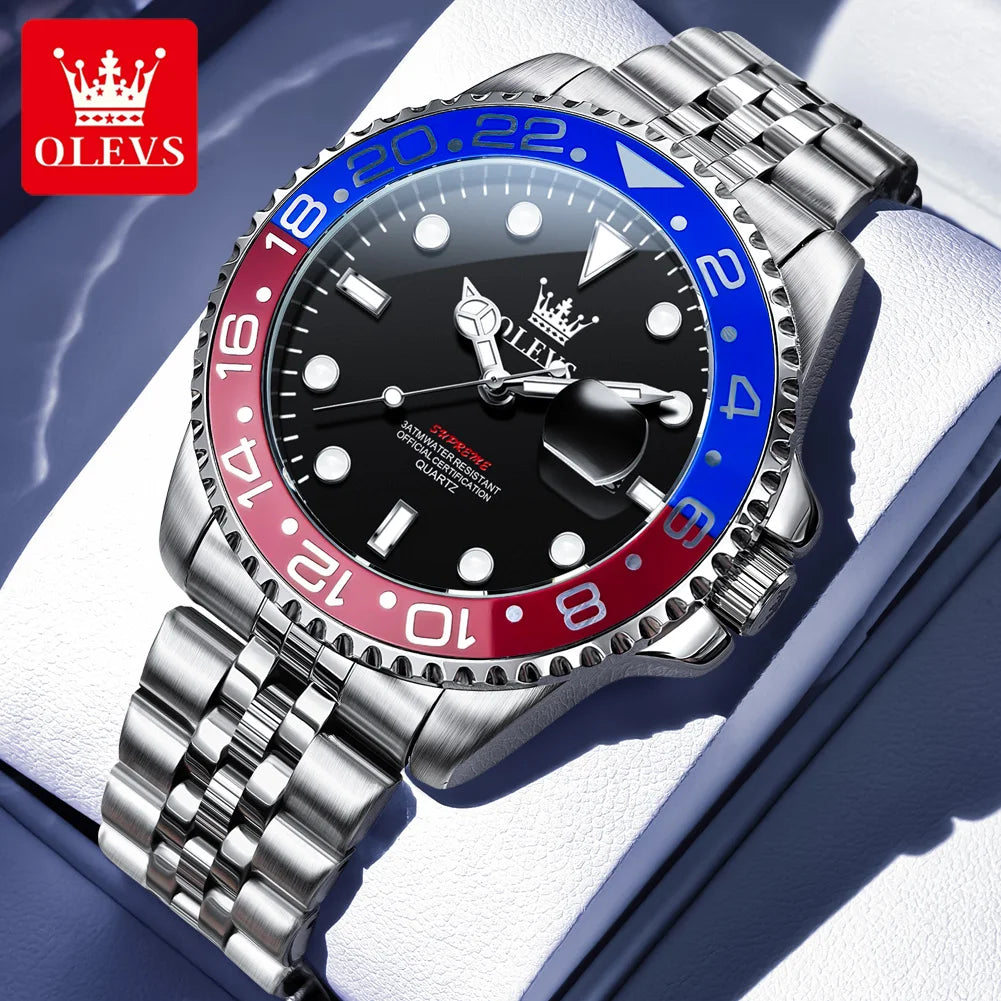 Reloj de Cuarzo OLEVS 5657 para Hombre, Deportivo, Resistente al Agua