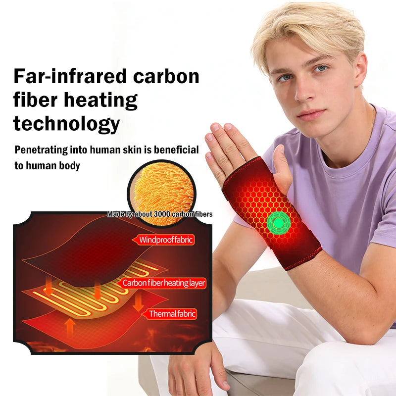 Masajeador Térmico Vibratorio para Muñeca - 3 Niveles de Calor