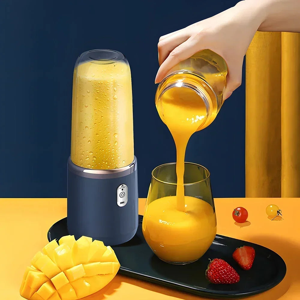 Licuadora Portátil Eléctrica 6 Cuchillas | 400ml - Jugos y Smoothies