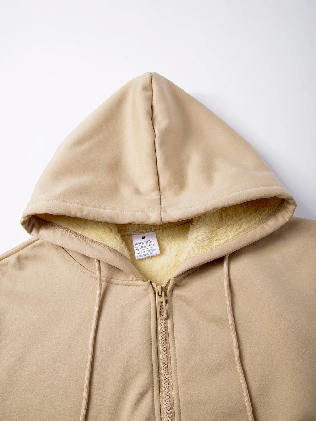 Buzo con Capucha y Cremallera de Vellón para Hombre