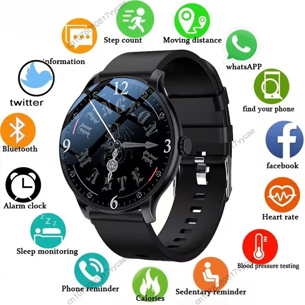 Nuevo Reloj Inteligente 2026 con Monitor de Ritmo Cardíaco y Sueño, Pantalla HD de 1.52, Bluetooth, Llamadas, Deportivo para Mujer, Compatible con Android e iOS, Hw12