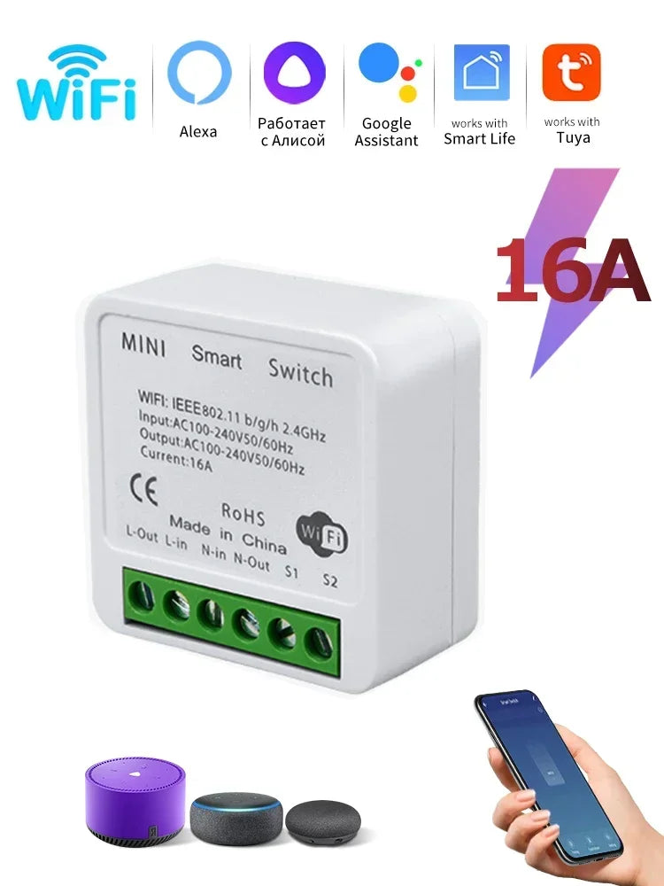 Interruptor Inteligente WiFi Tuya RF433 Smart Life