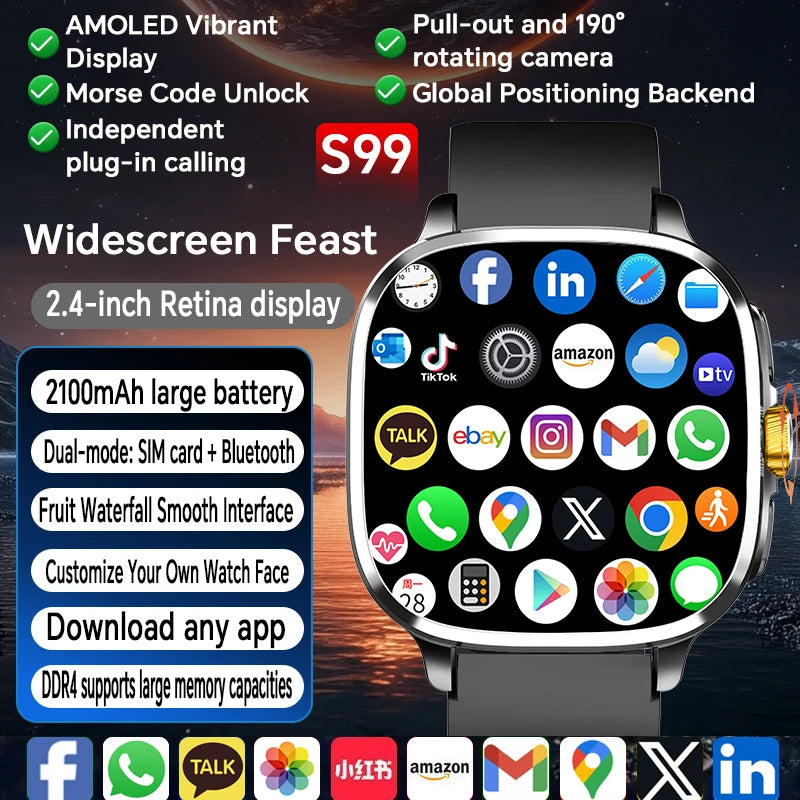 Reloj Inteligente S99 5G Android AMOLED