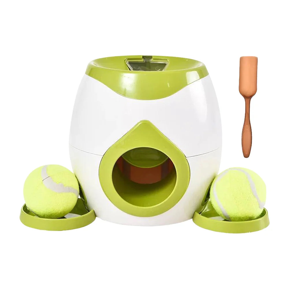 Lanzador automático de pelotas para perros, alimentador para mascotas, divertido lanzamiento inteligente, máquina de pelotas de tenis para perros pequeños y medianos, suministros