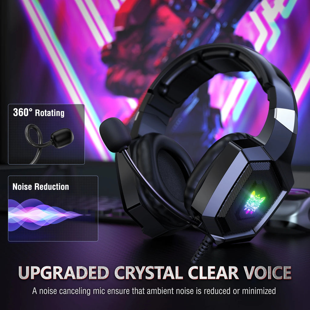 ONIKUMA K8 Auriculares Gaming con Cable RGB