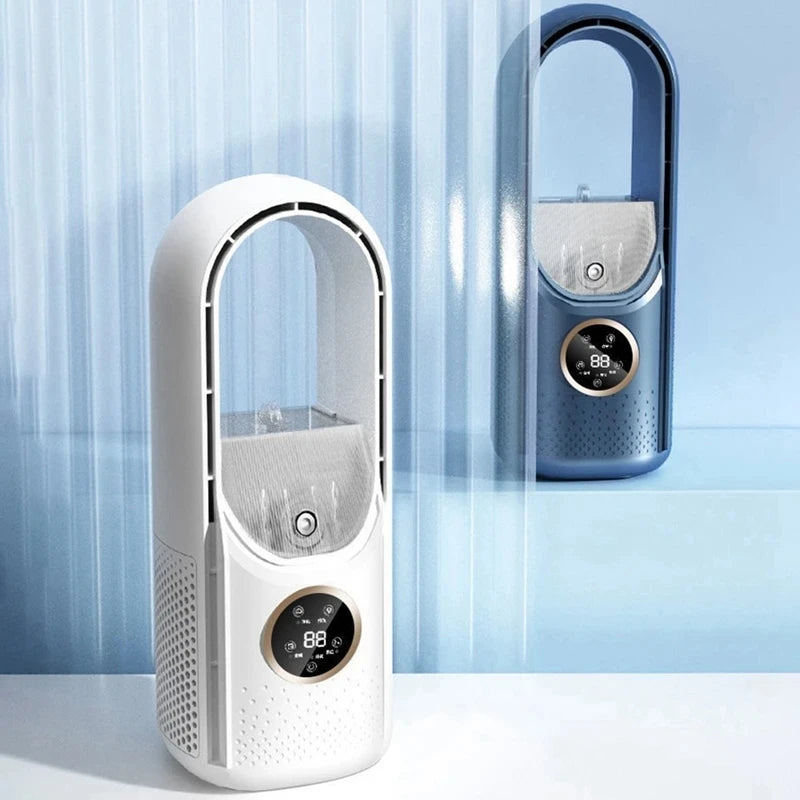 Enfriador de Aire Portátil USB Sin Aspas con 6 Velocidades