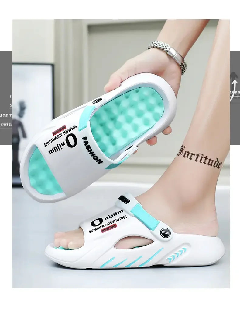 Sandalias slide para hombre en EVA antideslizante para playa e interior