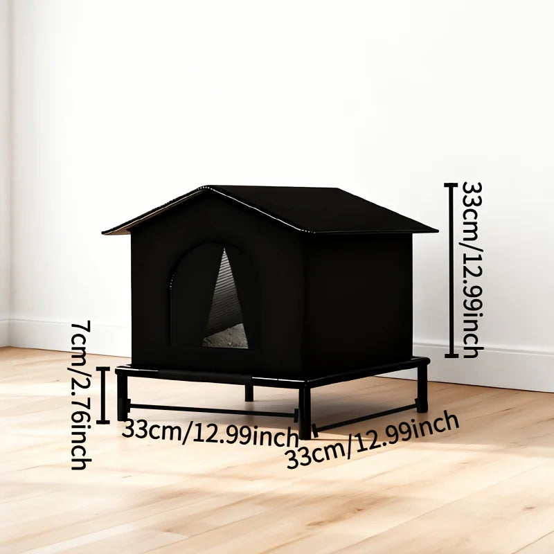 Casa para Gatos de Exterior con Aislamiento Térmico e Impermeable