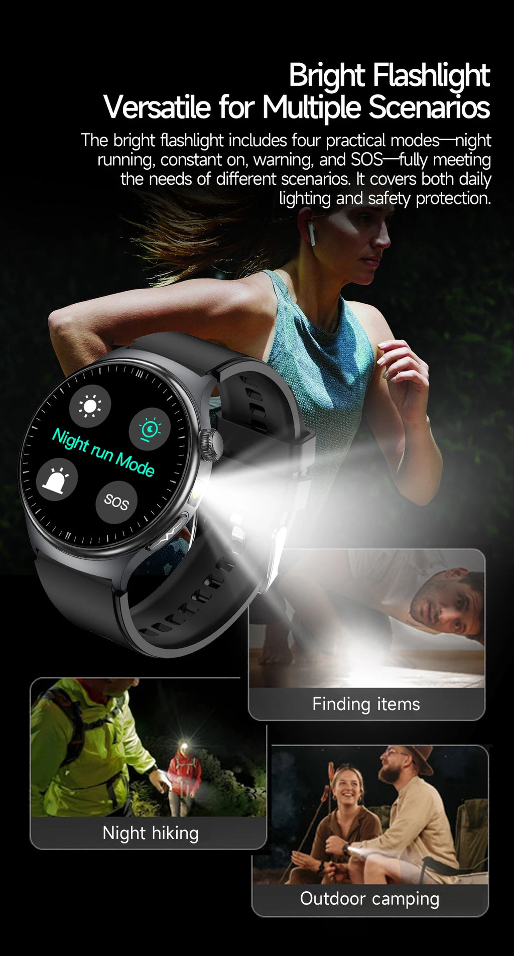 Reloj Inteligente con ECG, Grasa Corporal y Presión Arterial AMOLED