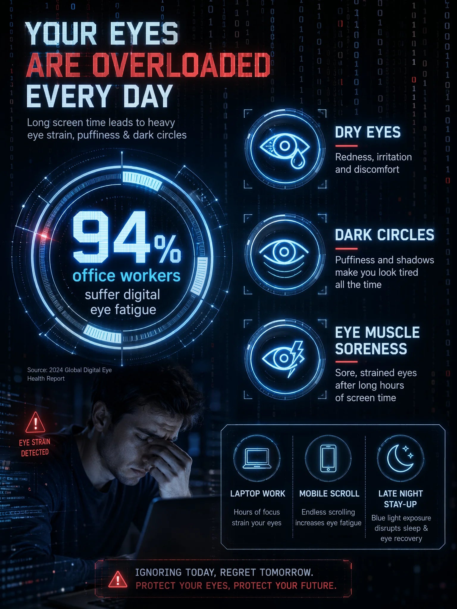 Masajeador de Ojos con Calor de Grafeno y Vibración Plegable