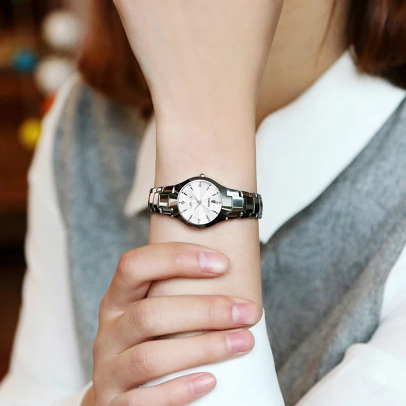 YIKAZE Reloj de Cuarzo de Lujo para Parejas
