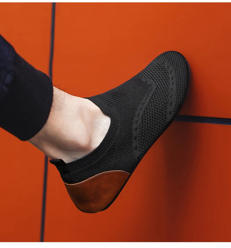 Mocasines YRZL, mocasines suaves para conducir, zapatos planos de alta calidad para caminar para hombre, mocasines informales de malla transpirable, zapatos sin cordones para hombre