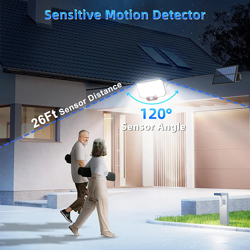 Luz Solar LED con Sensor de Movimiento 234/318/348 LEDs IP65