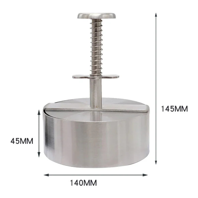 Prensa de carne para hamburguesas de acero inoxidable 304, molde para hacer hamburguesas, herramienta Manual para hacer pasteles, parrilla, carne, carne, cerdo, arroz, moldes para hacer prensa