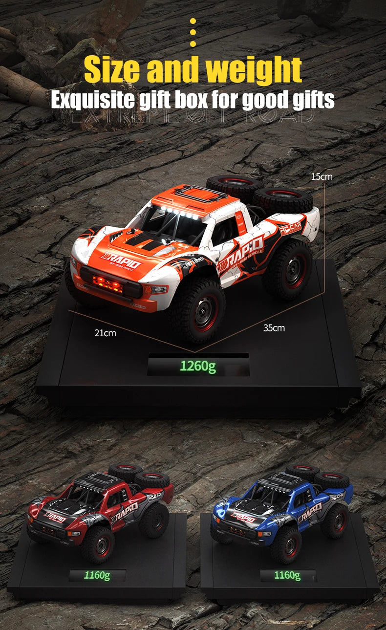 Coche RC Desierto Q130 1/14 4WD Alta Velocidad