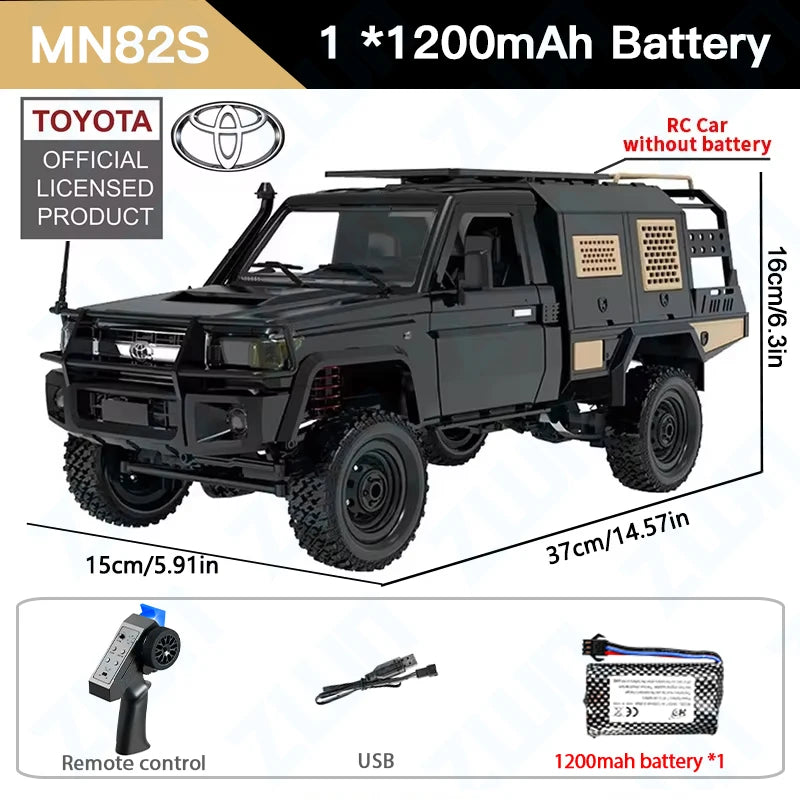 ZWN MN82 MN82S LC79 1/12 camioneta corta RC a escala completa 4WD Control remoto escalada todoterreno coche juguetes para niños regalos de navidad