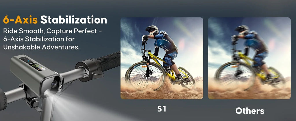 Cámara GPS 4K para bicicleta con faro, ordenador de ciclismo y velocímetro, acción deportiva DV, 64GB, Control por aplicación, resistente al agua IP65