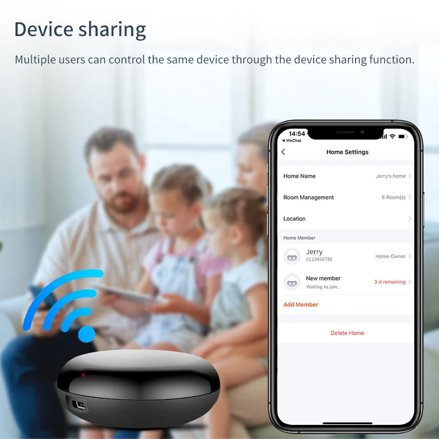 Control Remoto Universal WiFi IR para Aire Acondicionado