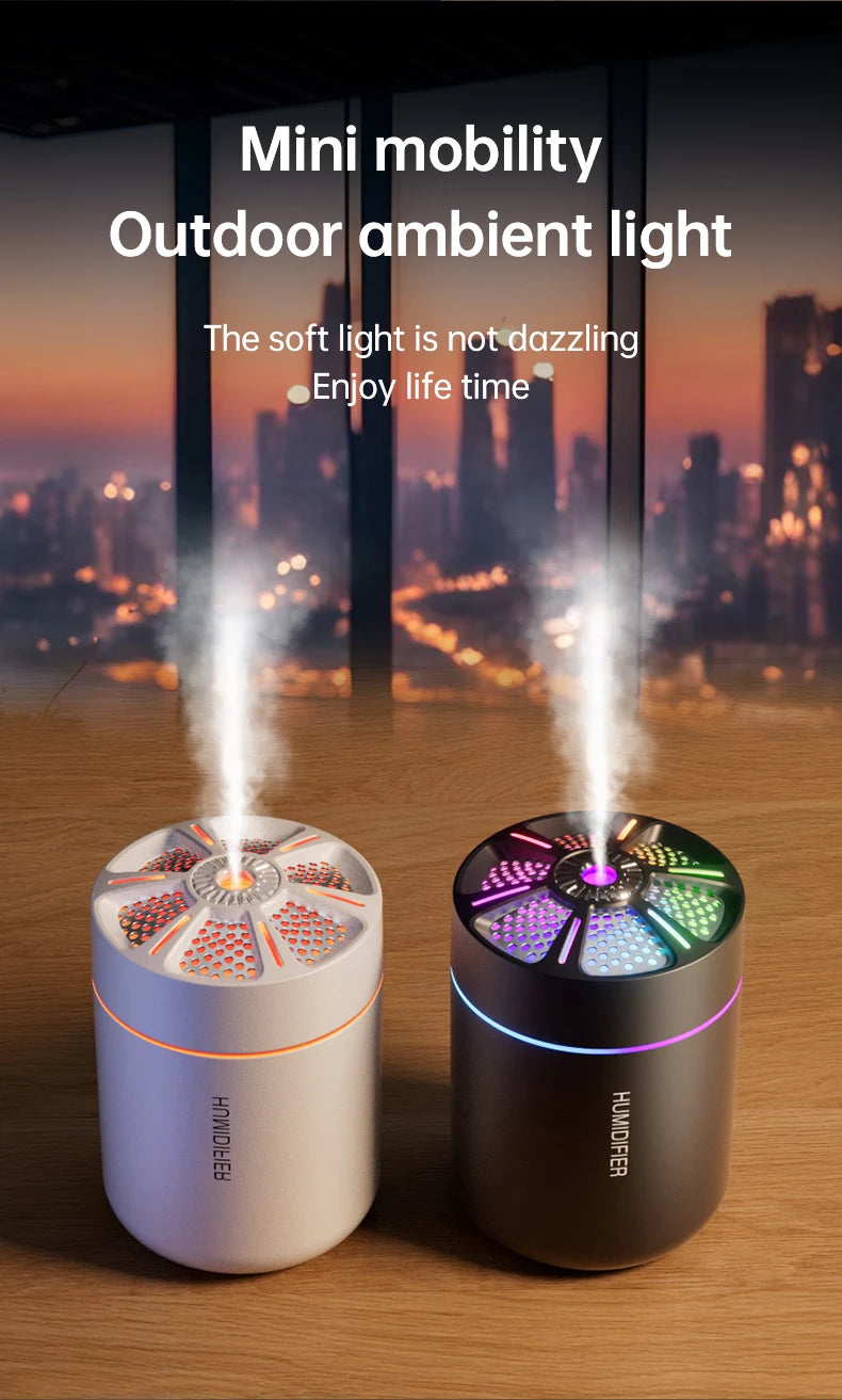 Mini Humidificador de Aire 180ML Aromaterapia