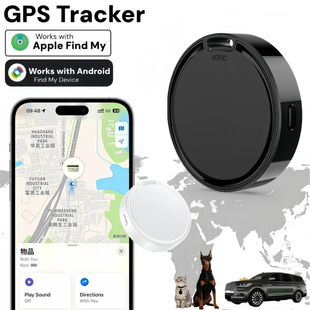 Mini Rastreador GPS Antipérdida para Mascotas, Niños, Bolsos, Llaves, Carteras, Compatible con Aplicaciones IOS/Android, Localizador