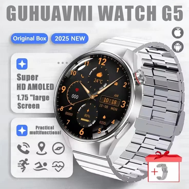Reloj Inteligente G5 Plus con Pantalla AMOLED, GPS y Llamadas Bluetooth