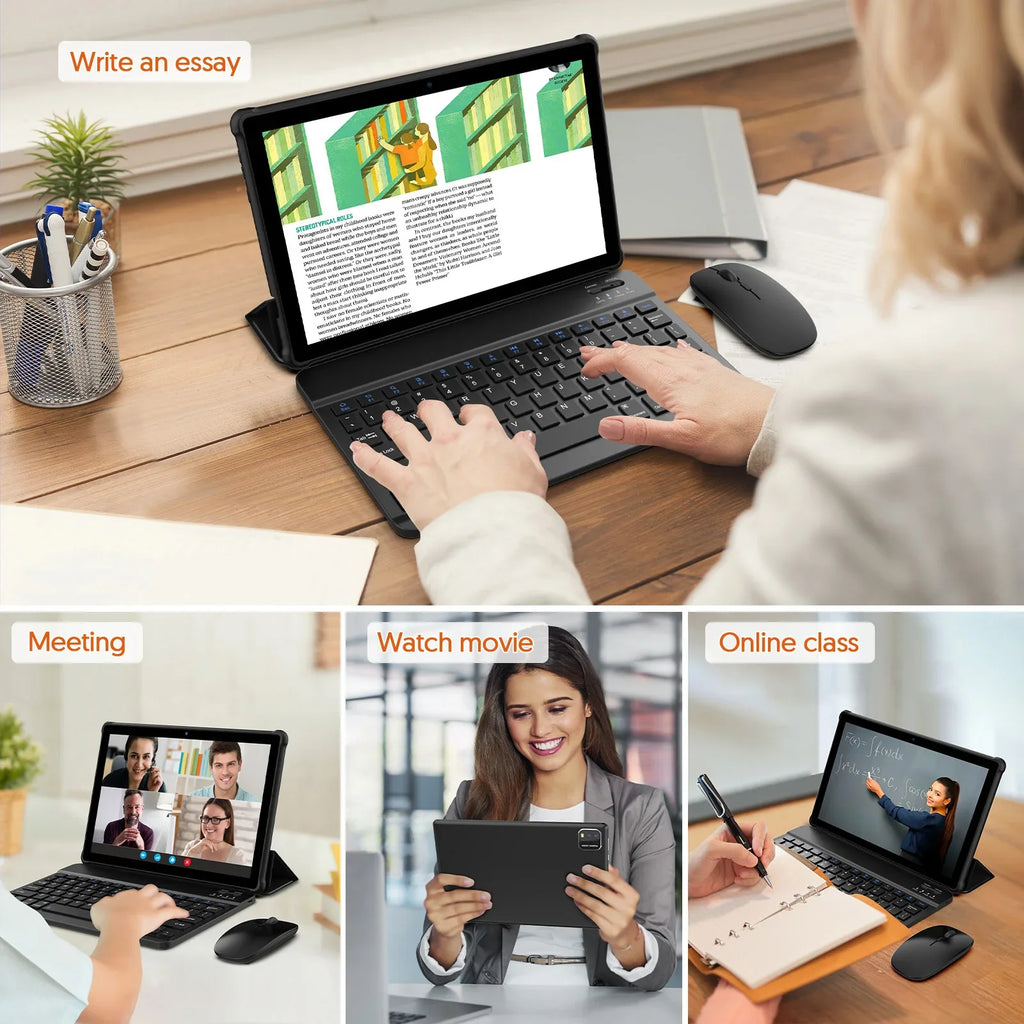 Tablet Android 16 de 10 pulgadas, 12GB RAM, 64GB ROM y batería de 6000mAh