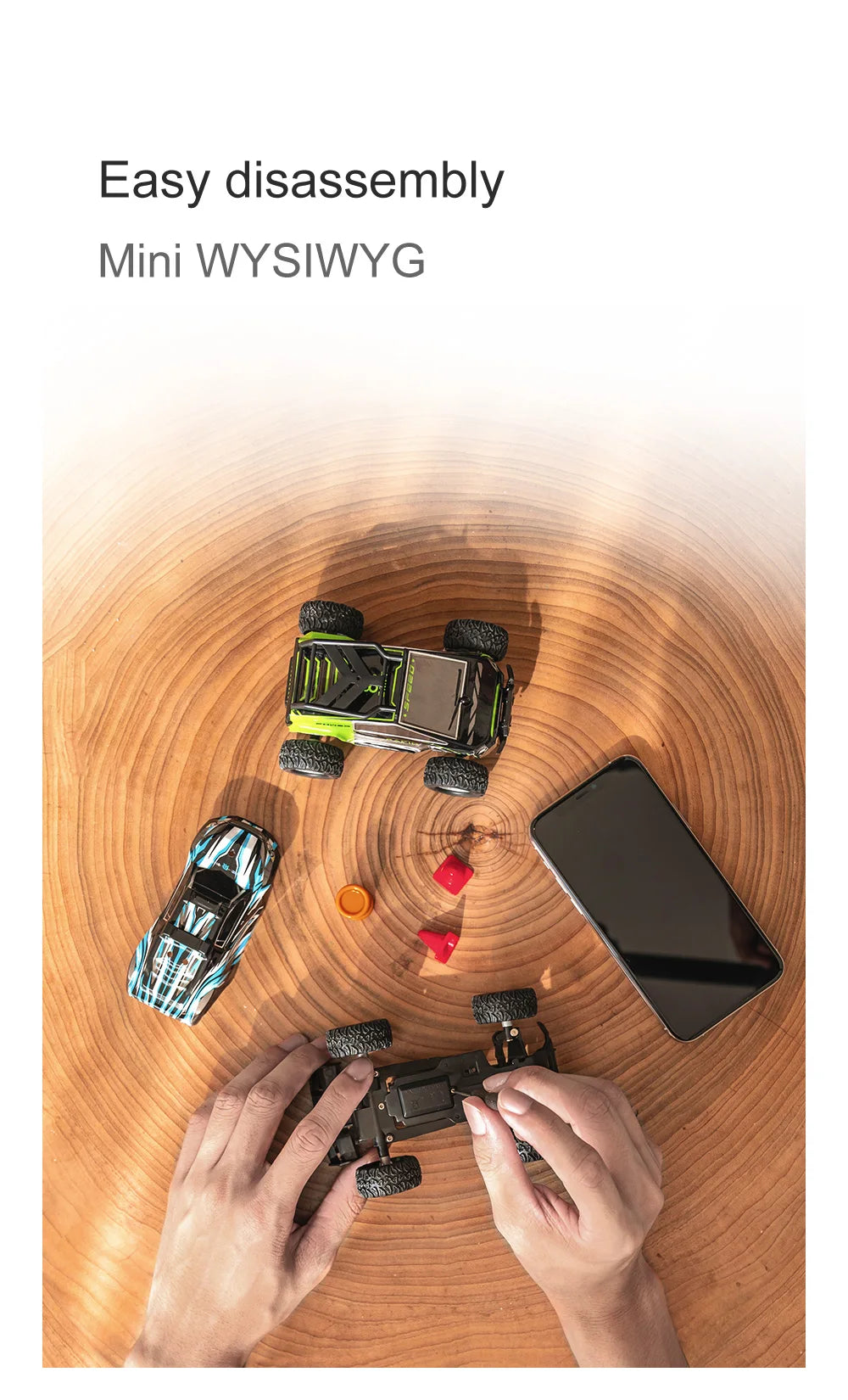 Mini coche RC 1:32, 20 km/h, alta velocidad, 2,4 Ghz, todoterreno, juguete de carreras y deriva, oruga de Control remoto para interiores/exteriores para niños
