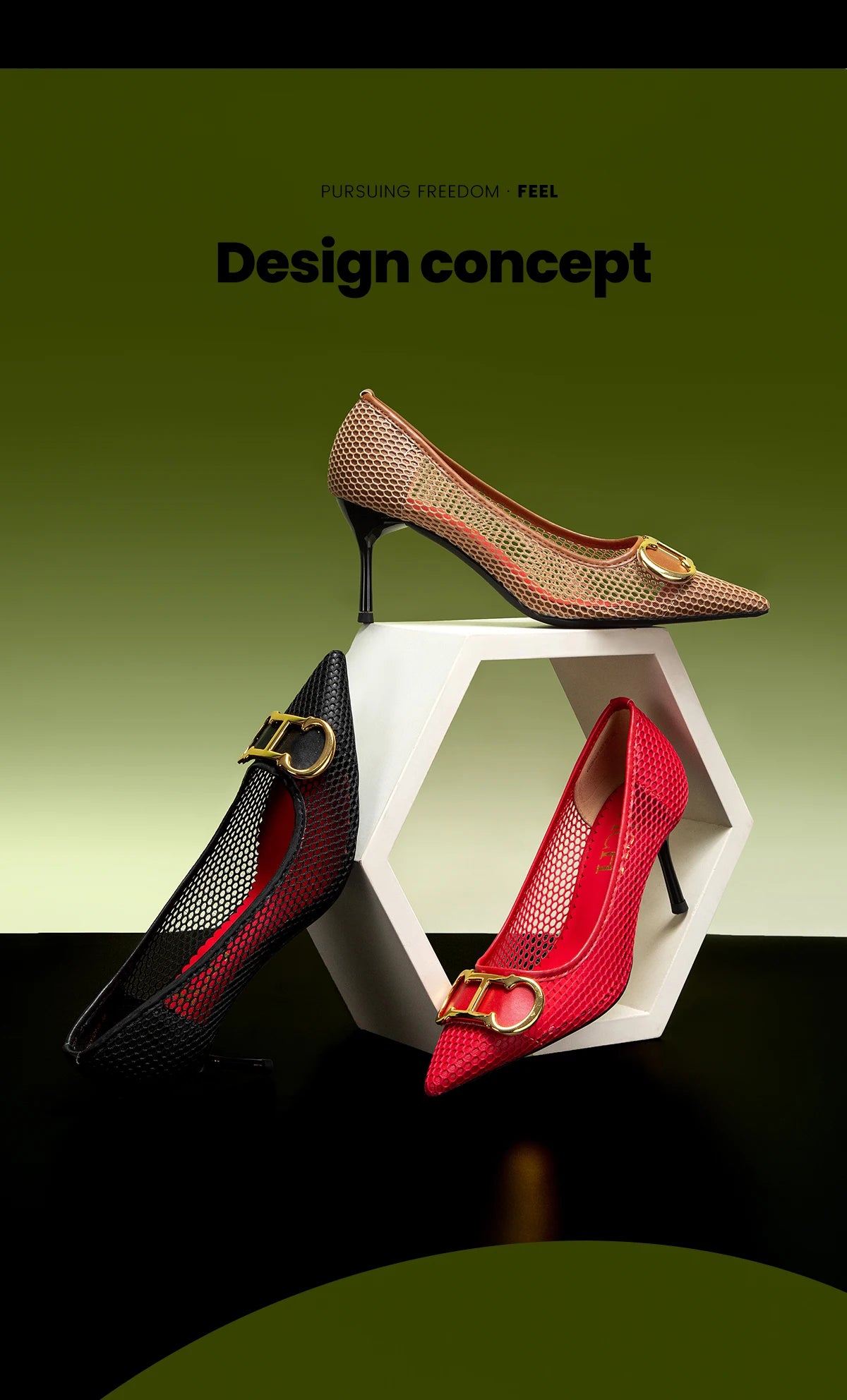 Zapatos de Tacón Alto para Mujer con Punta Estilizada 7 cm