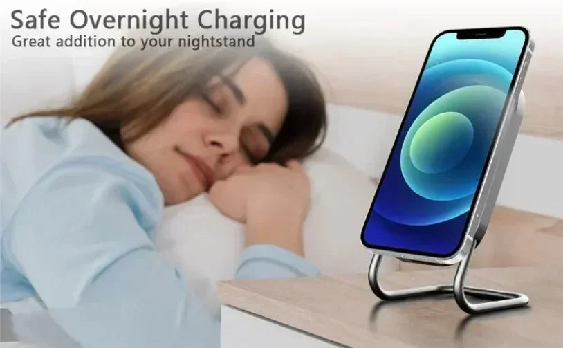 Cargador Inalámbrico Magnético de Escritorio, Soporte para Teléfono Celular, Estación de Carga Rápida para Magsafe iPhone 17 16 15 14 13 Pro Max