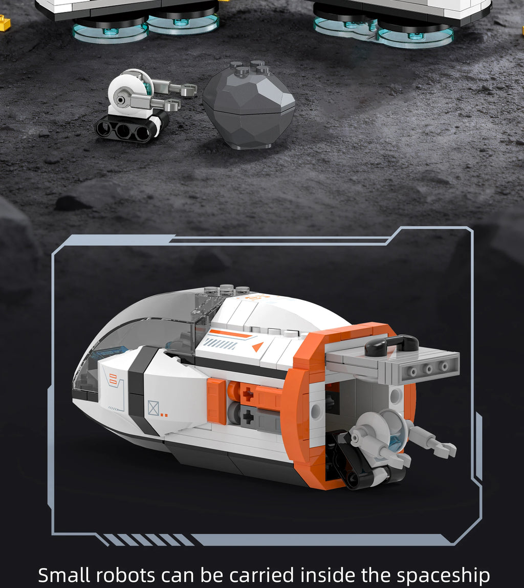 LL003 Serie Aeroespacial, Juguetes Creativos para el Hogar, Set de Bloques de Construcción de Naves Espaciales, Juguete Educativo para Niños, Regalo de Cumpleaños