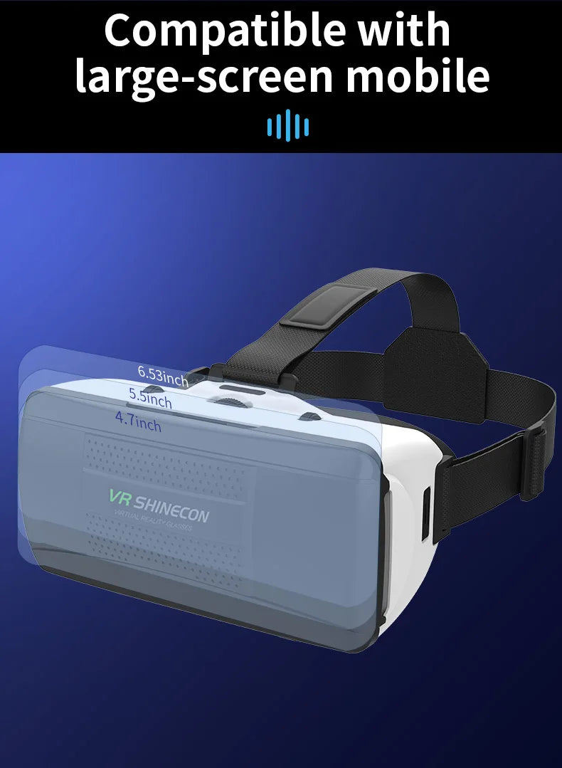 Gafas de Realidad Virtual 3D para Teléfono Móvil, Casco con Lentes para Smartphone, Dispositivo de Realidad Virtual, Visor para Celular