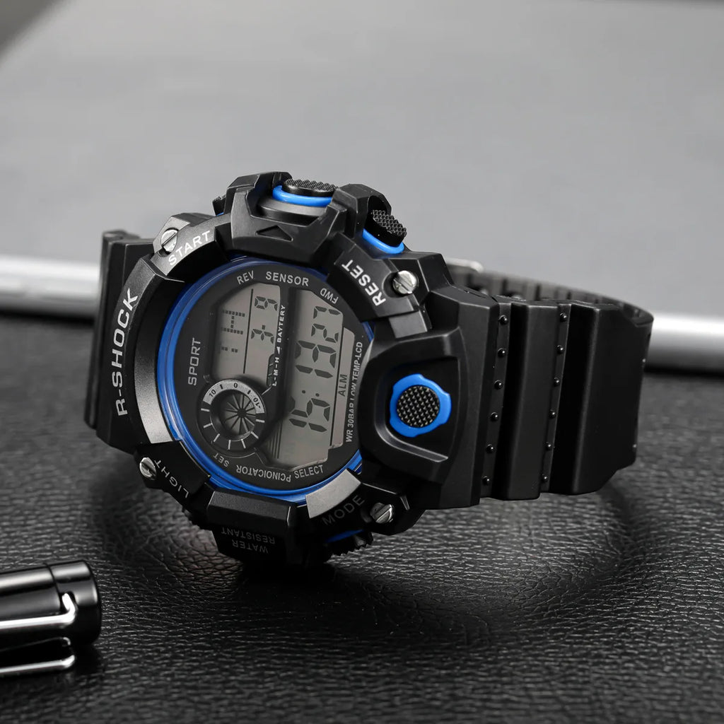 Reloj Digital LED YIKAZE para hombre, relojes deportivos para hombre, reloj electrónico para Fitness, relojes deportivos militares multifunción, reloj, regalos para niños