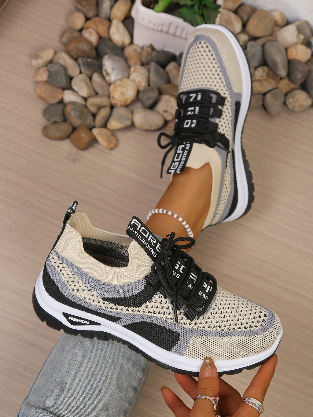 Zapatillas Informales de Lona para Mujer con Cordones