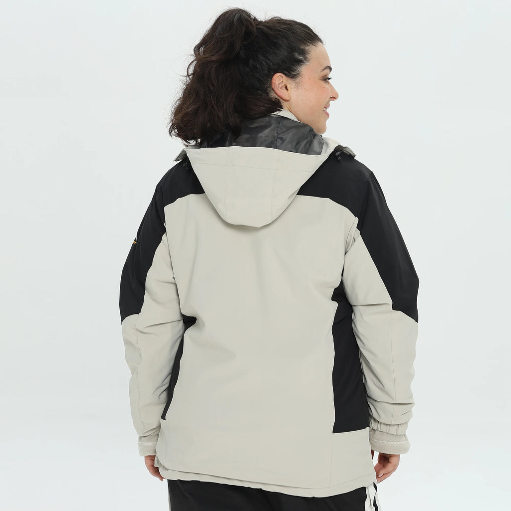Conjunto de Esquí 3 en 1 para Mujer con Chaqueta Impermeable
