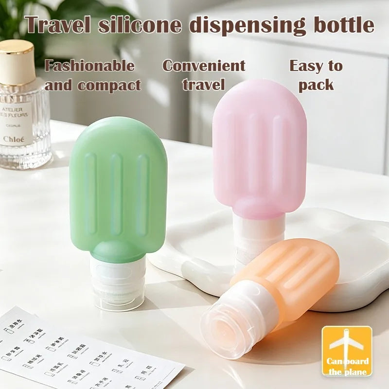 Set de 3 Botellas de Viaje para Cosméticos