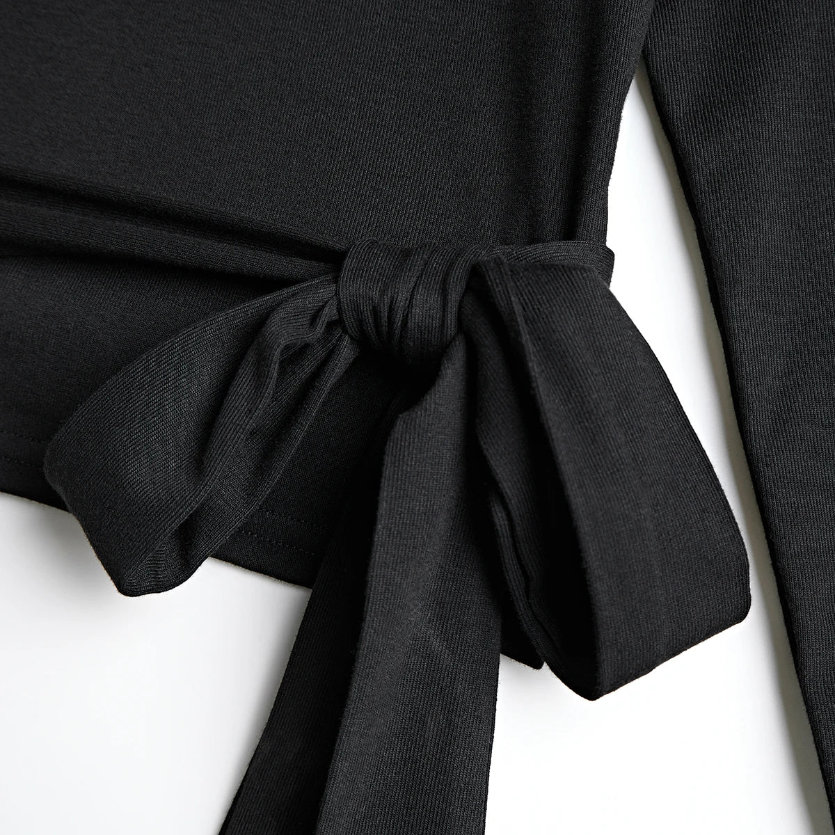 VEITCHE 2025 moda mujer vestido largo traje de algodón con cuello en V Top de punto con cinturón + falda larga de tirantes de Color sólido satinado