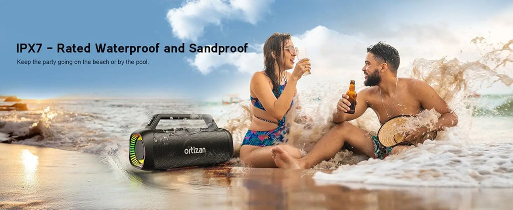 Ortizan Altavoz Bluetooth 60W Subwoofer Power Bank