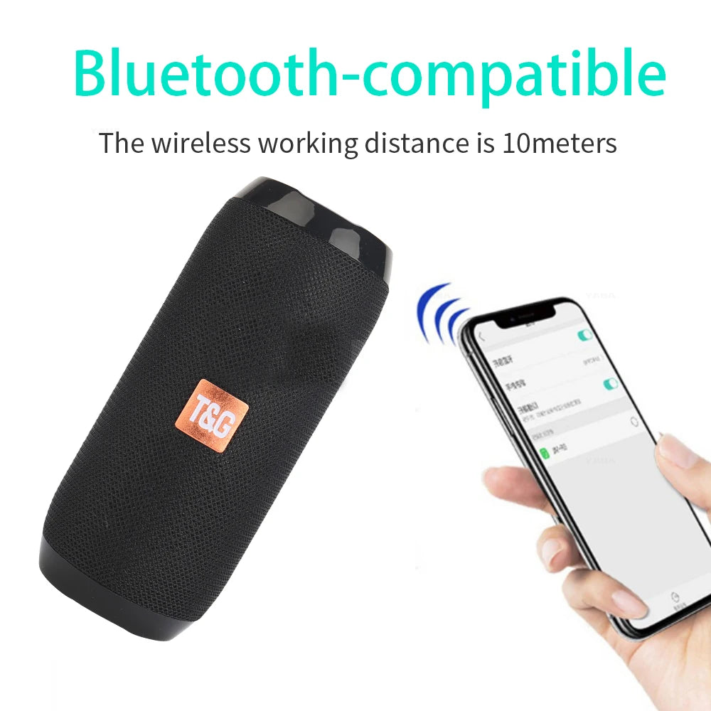 Altavoz inalámbrico portátil Caixa De Som Bluetooth caja De sonido De música Bluetooth para Subwoofer Radio FM Bocina acústica manos libres Hifi